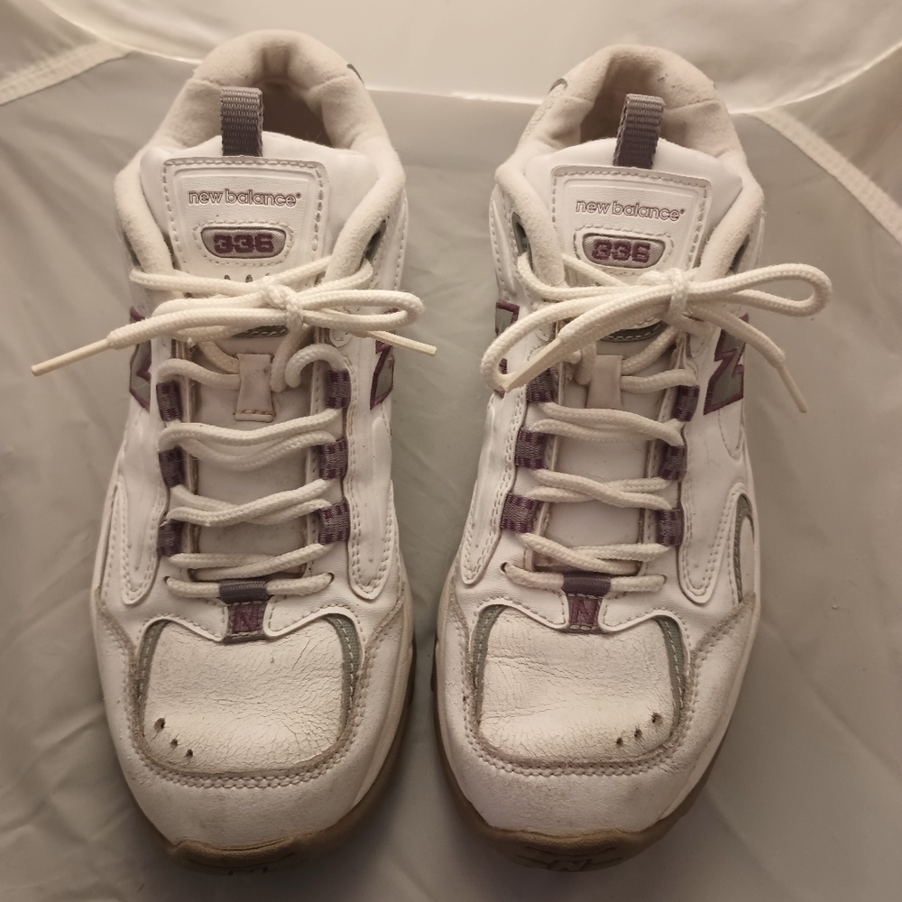 New balance white 336 size 8 1/2 women's cross training athletic shoes